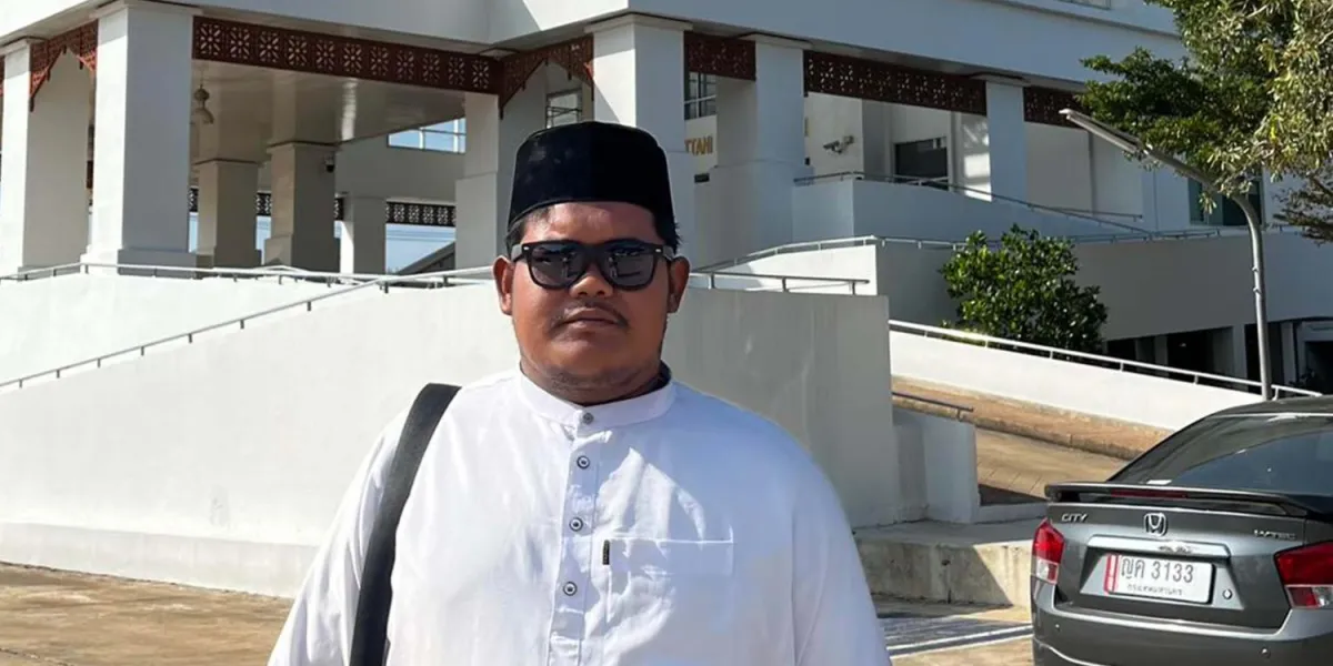 Abdulafir Seng at the Pattani Provincial Court on 4 March (Photo: Pakcu Ming on Facebook)