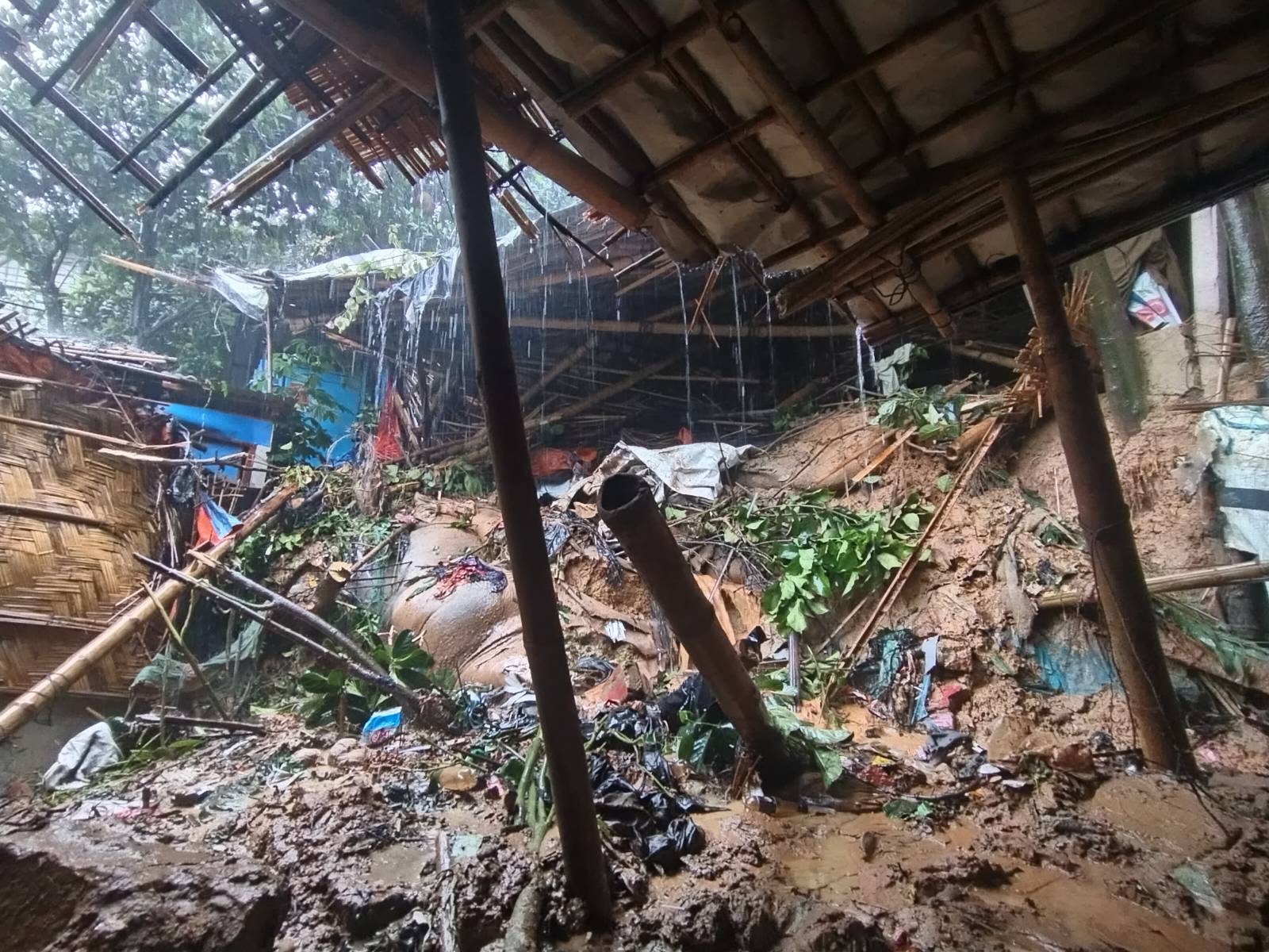 Landslides kill at least 8 Rohingya refugees, destroy hundreds of shelters